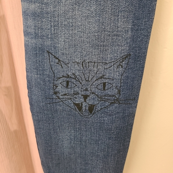 🔆 American Eagle Outfitters Patched Skinny Jeans - Picture 9 of 11